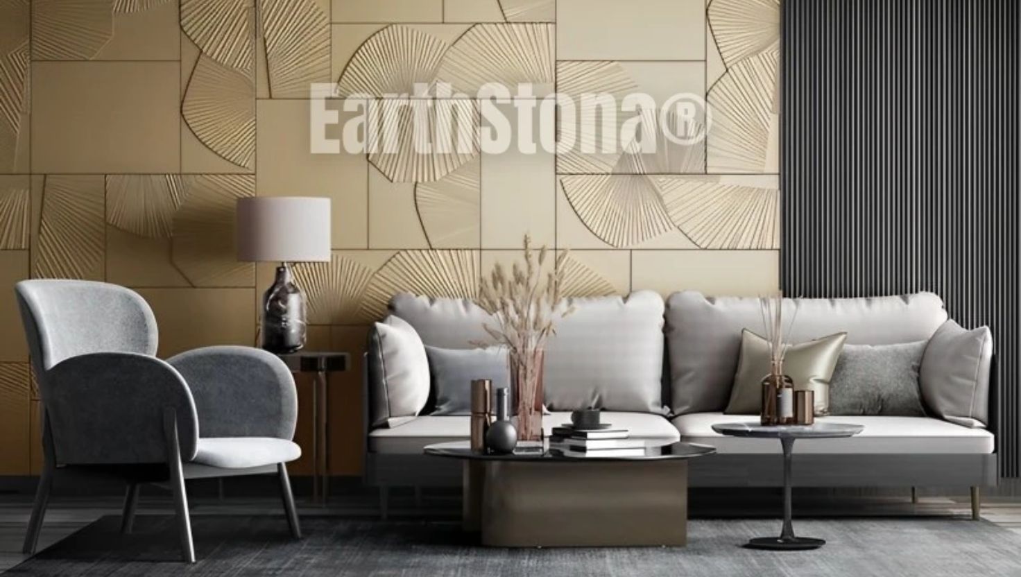 Double-Height Natural Stone Walls